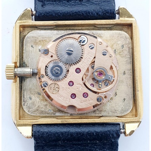 51 - A vintage gentleman's gold plated Omega De Ville mechanical wrist watch. UK shipping £14.