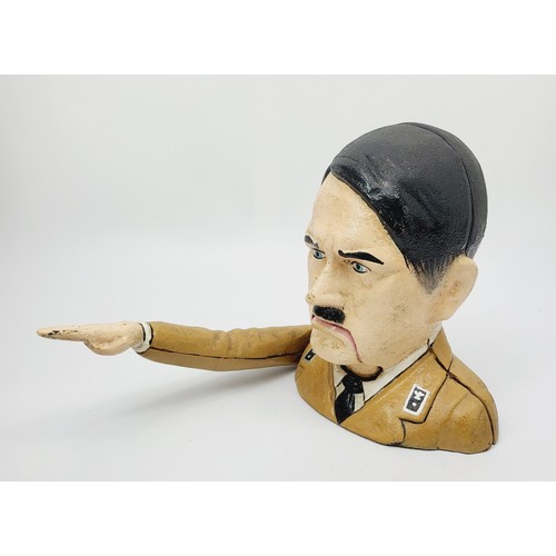 274 - A cast iron novelty nutcracker in the form of Adolf Hitler, height 6.5