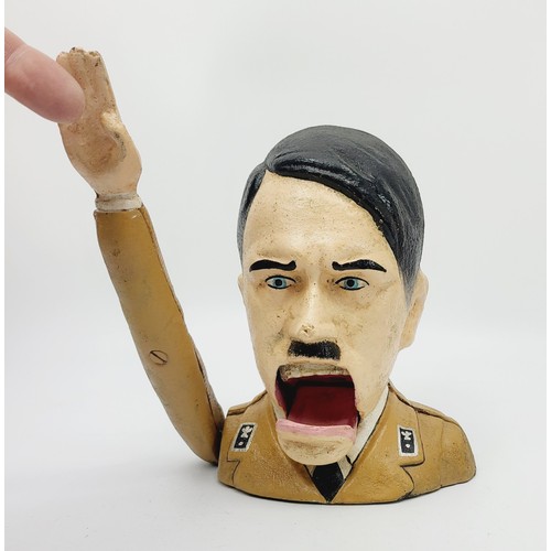 274 - A cast iron novelty nutcracker in the form of Adolf Hitler, height 6.5