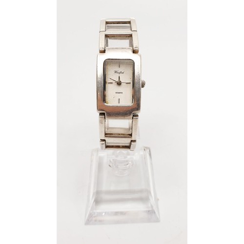 30A - A ladies hallmarked silver quartz wrist watch, gross weight 55g. UK shipping £14.