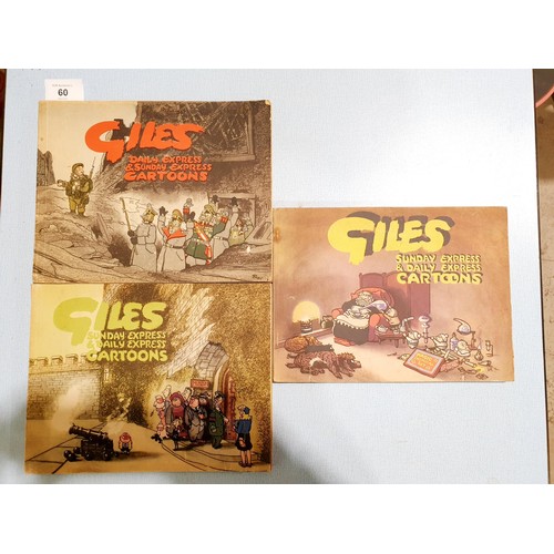 60 - Giles books: series 1, 2, and 6. UK shipping £14.