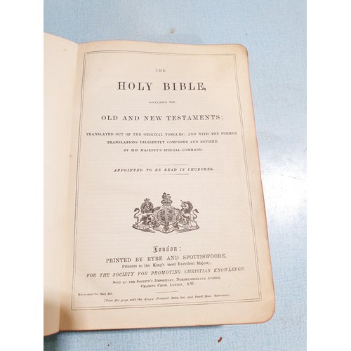 69 - Two antique Bibles and The Sermon on the Mount. UK shipping £14.