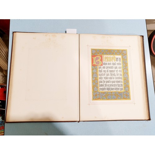 69 - Two antique Bibles and The Sermon on the Mount. UK shipping £14.