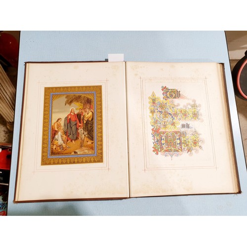 69 - Two antique Bibles and The Sermon on the Mount. UK shipping £14.