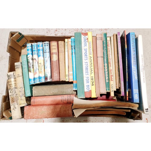 105 - A box of vintage and later books. No shipping. Arrange collection or your own packer and shipper, pl... 