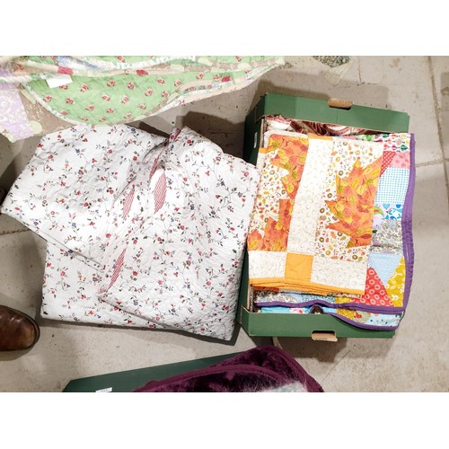 152 - Vintage bed throws. No shipping. Arrange collection or your own packer and shipper, please. Electric... 