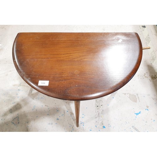 188 - A vintage Ercol drop leaf coffee table, width 23.5