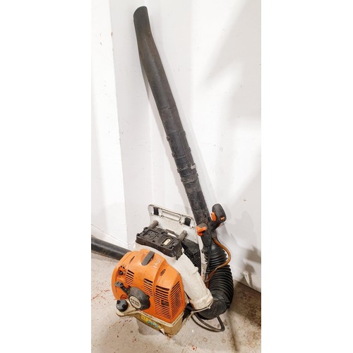 219 - A Stihl SR450 backpack petrol powered blower. No shipping. Arrange collection or your own packer and... 