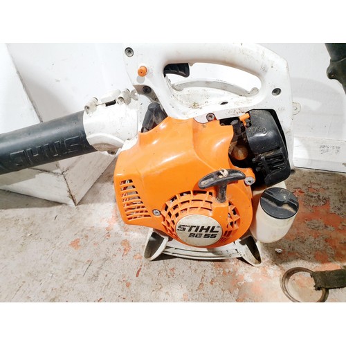 220 - A Stilhl BG55 petrol powered blower. No shipping. Arrange collection or your own packer and shipper,... 