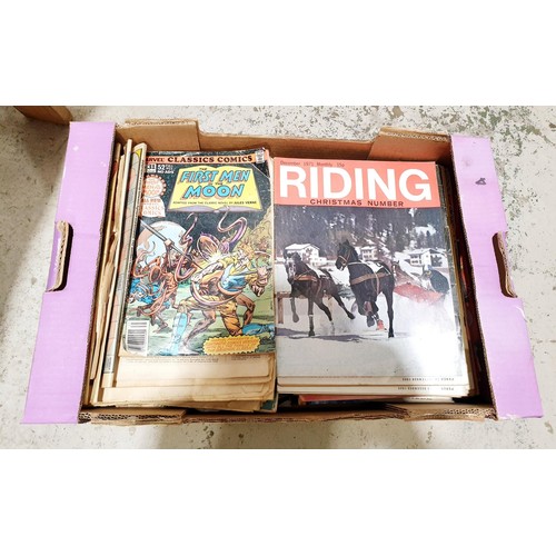 107 - Vintage comics and magazines. No shipping. Arrange collection or your own packer and shipper, please... 