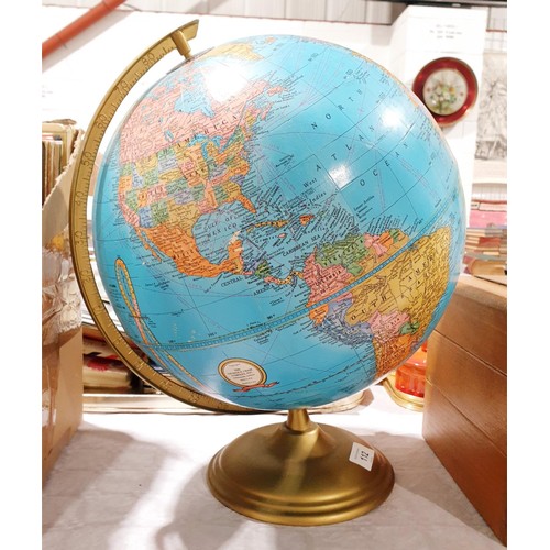 112 - A vintage Crams Imperial World Globe, height 15.5