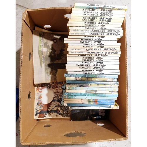 130 - A box of Giles books. No shipping. Arrange collection or your own packer and shipper, please. Electr... 