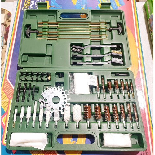 238 - A gun cleaning kit. No shipping. Arrange collection or your own packer and shipper, please. Electric... 