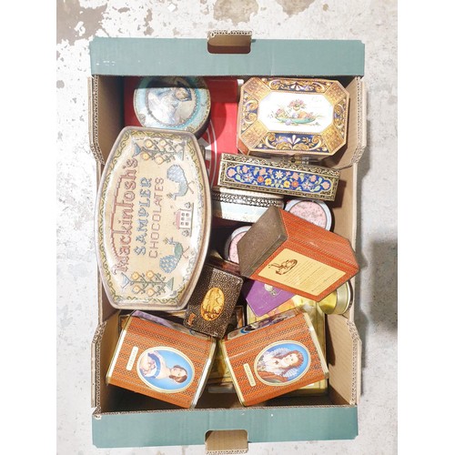 244 - Vintage and later tins. No shipping. Arrange collection or your own packer and shipper, please. Elec... 