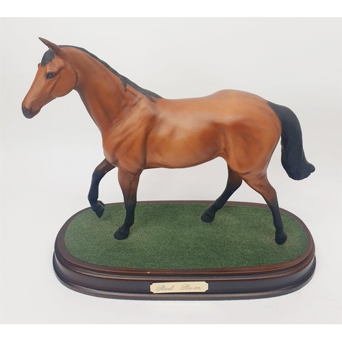 295 - Two Royal Doulton model horses: Red Rum and Desert Orchid, height 9