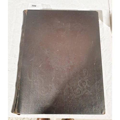 306 - An antique Bible. UK shipping £14.