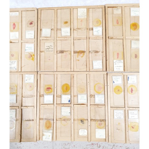 71 - A selection of vintage prepared microscope slides of human tissue. No shipping. Arrange collection o... 