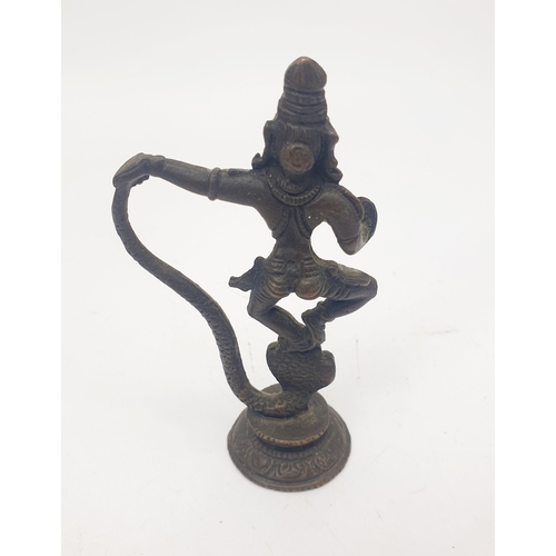 290A - A cast metal figure of Krishna height 4