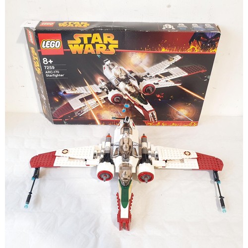 6 - A Lego Star Wars ARC-170 Fighter 7259, with box, 99% complete, retired. UK shipping £14.