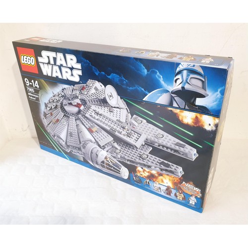 10 - A sealed Lego Star Wars Millennium Falcon 7965, retired in 2014. UK shipping £14.