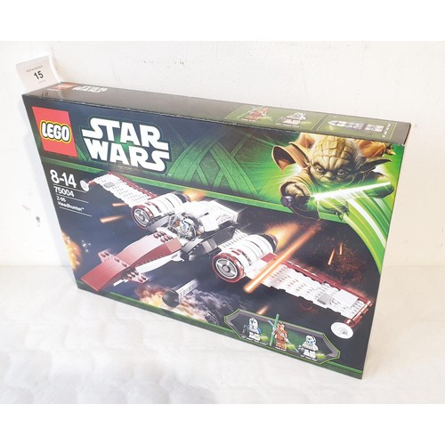 15 - A sealed Lego Star Wars Z-95 Headhunter 75004, retired in 2014. UK shipping £14.