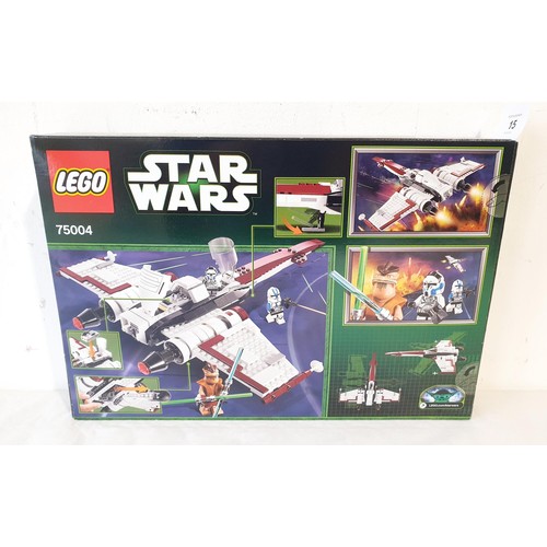 15 - A sealed Lego Star Wars Z-95 Headhunter 75004, retired in 2014. UK shipping £14.