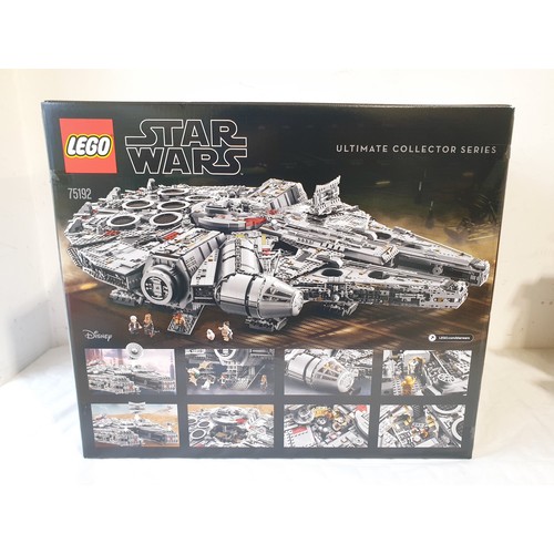 28 - A sealed Lego Star Wars Millennium Falcon Ultimate Collector Series 75192,  with outer carton. No in... 