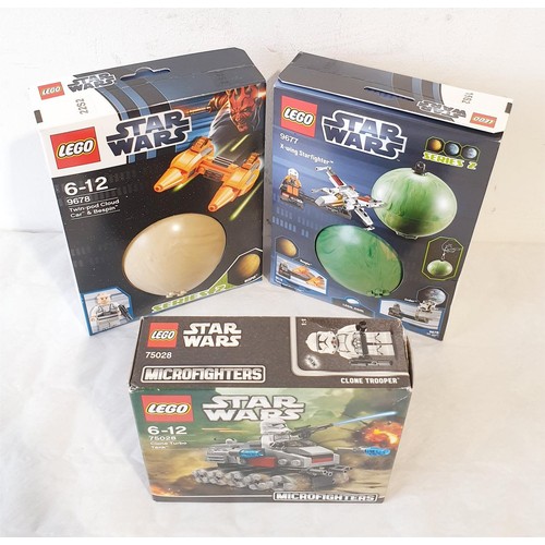 30 - Sealed Lego Star Wars Planet Series X-wing Starfighter & Yavin 4, 9677 Twin-pod Cloud Car & Bespin 9... 