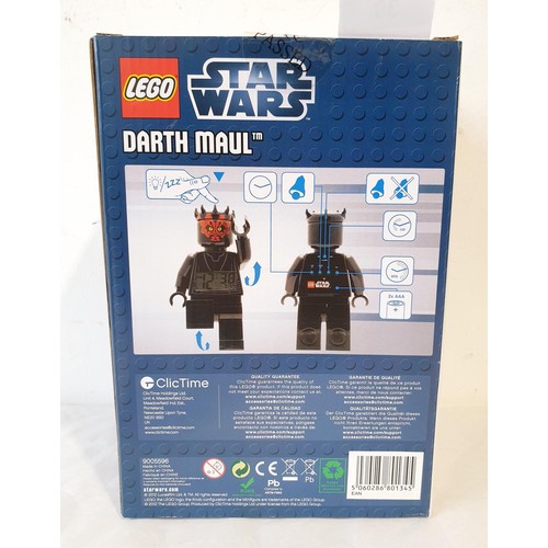 39 - A sealed Lego Star Wars Darth Maul alarm clock. UK shipping £14.