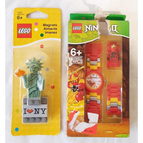 62 - Two sealed Lego Prince of Persia Magnet Packs 4588375, Statue of Liberty magnet 6016890 together wit... 