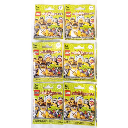 50 - Twelve sealed series 3 Lego Minifigures: No's 3, 4, 7, 8, 9, 10, 11, 13, 15, Baseball Player, Hula D... 