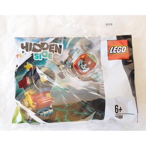 65 - Ten sealed Lego Hidden Side El Fuegos Stunt Canon 30464 polybags, retired in 2021. UK shipping £14.