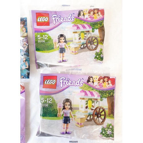 72 - Four sealed Lego Friends polybags: two 