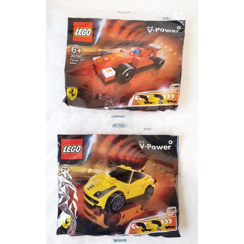 75 - Six sealed Lego Shell V-Power polybags: 