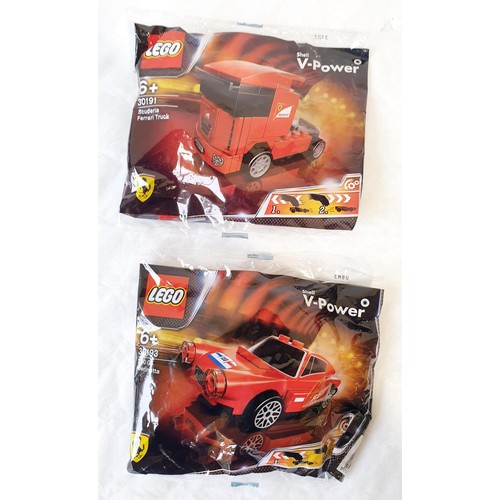 75 - Six sealed Lego Shell V-Power polybags: 