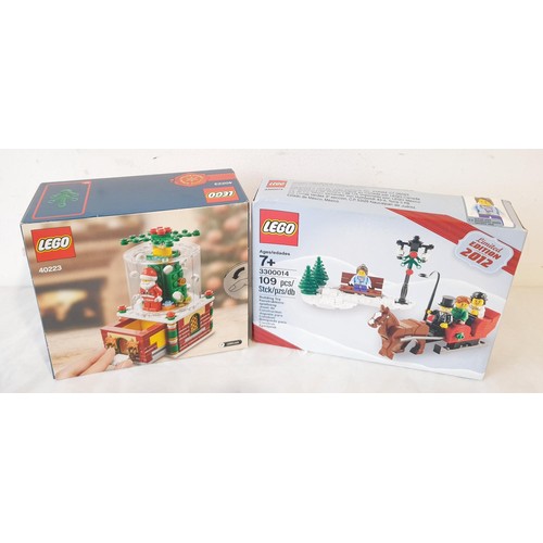 80 - A sealed Lego Christmas 2012 limited edition 3300014 together with a sealed Christmas Santa Snow Glo... 