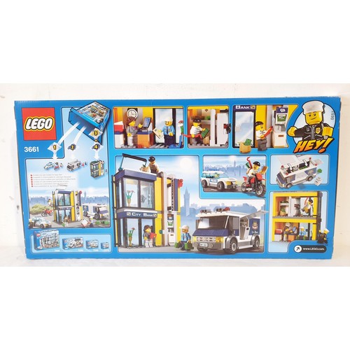 84 - A sealed Lego City Bank And Money Transfer 3661, retired in 2012. UK shipping £14.