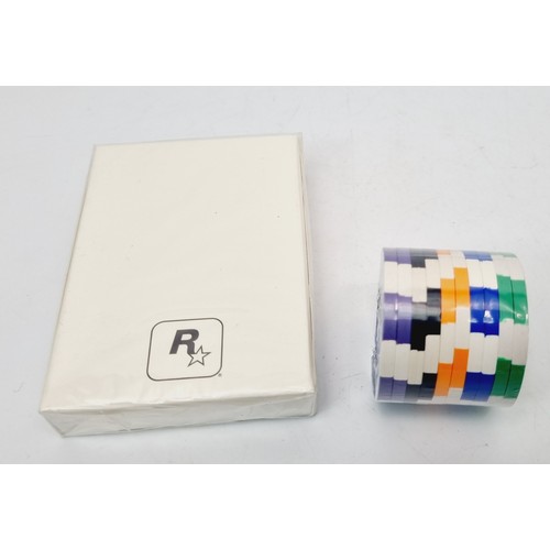 149 - Sealed white box Grand Theft Auto San Andreas together with sealed poker chips. UK shipping £14.