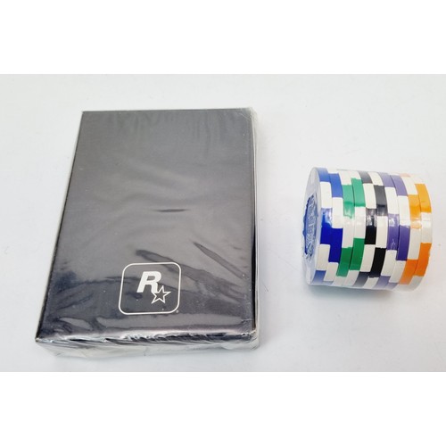 150 - Sealed black box Grand Theft Auto San Andreas together with sealed poker chips. UK shipping £14.