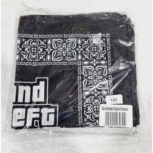 185 - Thirteen black Grand Theft Auto San Andreas Original Bandanas. UK shipping £14.