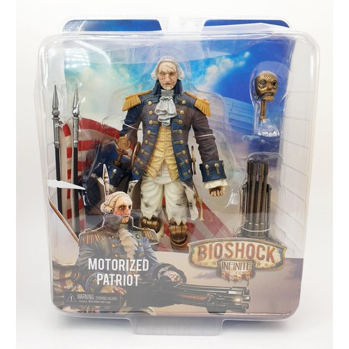 106 - A Bioshock Infinite George Washington Motorised Patriot, Infinite Boys of Silence Figure NECA and a ... 