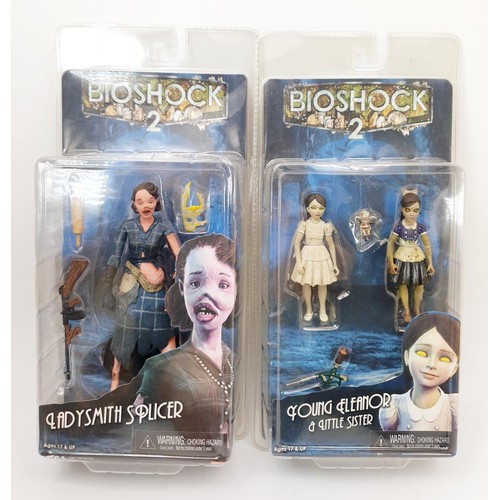 108 - A Bioshock 2 Big Daddy Rosie Figure NECA, a Bioshock 2 Ladysmith Splicer Figure NECA, a Bioshock 2 Y... 