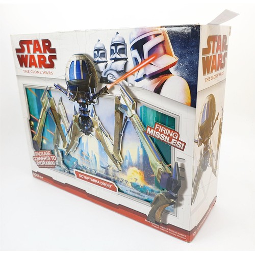 115 - A Star Wars Revell 06659 Slave 1 Boba Fett's Ship Model Kit and a Star Wars The Clone Wars Octuptarr... 