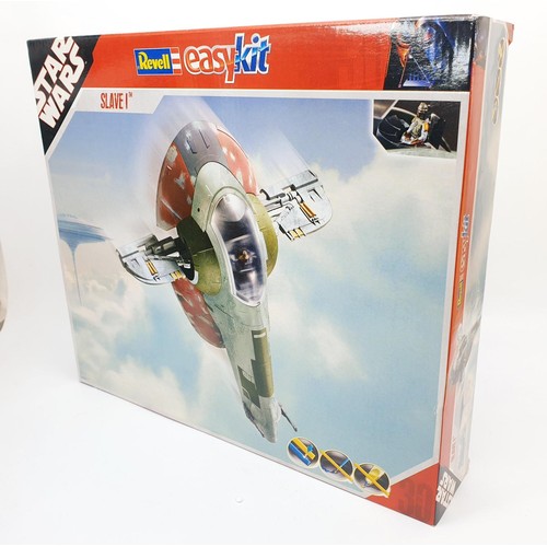 115 - A Star Wars Revell 06659 Slave 1 Boba Fett's Ship Model Kit and a Star Wars The Clone Wars Octuptarr... 