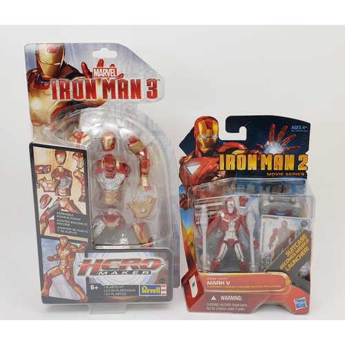 117 - A Hasbro Iron Man 2 action figure Mark V, height 3.75