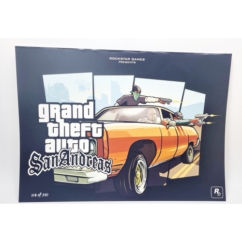 236 - A Grand Theft Auto San Andreas limited edition lithograph 