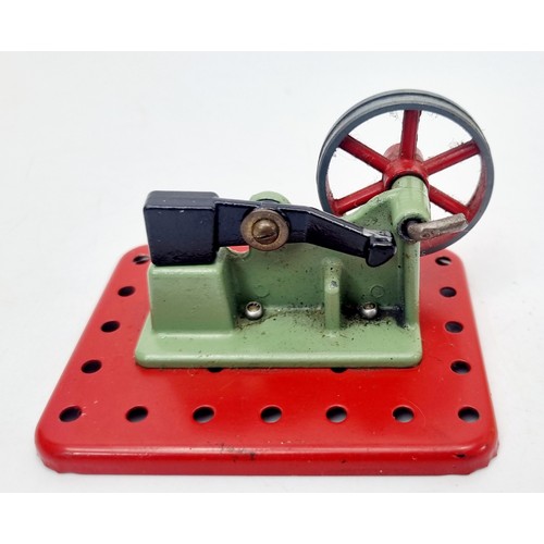 242 - A Mamod Minor 2 live steam engine with Mamod pedestal grinding wheel and a Mamod power hammer. UK sh... 