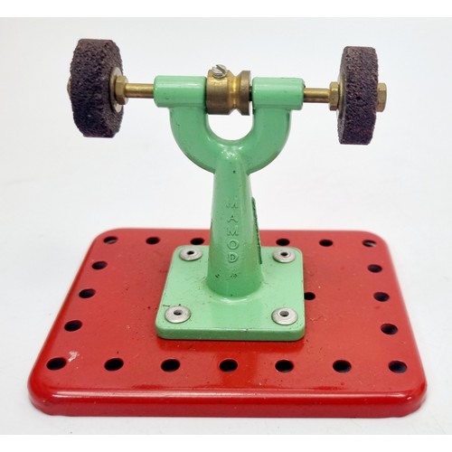 242 - A Mamod Minor 2 live steam engine with Mamod pedestal grinding wheel and a Mamod power hammer. UK sh... 