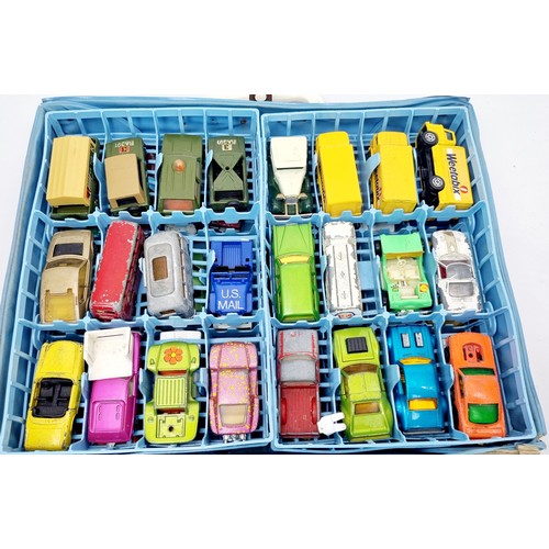 244 - A Matchbox Series 41 collectors case with forty seven diecast cars. UK shipping £14.