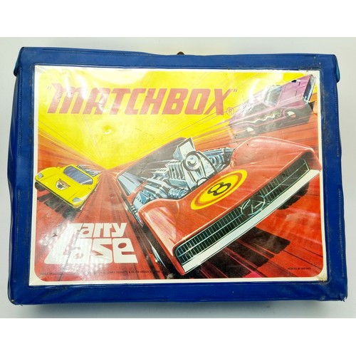 245 - A Matchbox Series Carry Case with forty eight diecast cars. UK shipping £14.